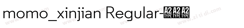 momo_xinjian Regular字体转换
